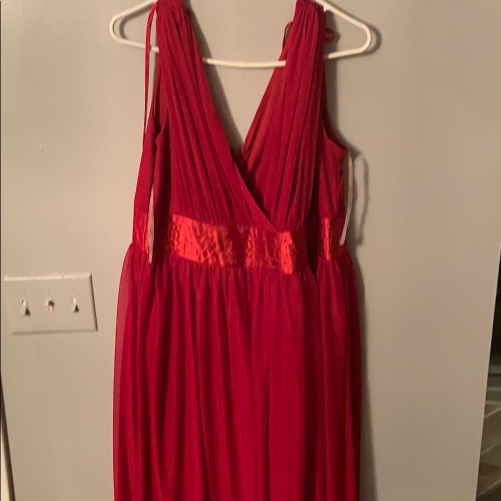 Red thrilling dress